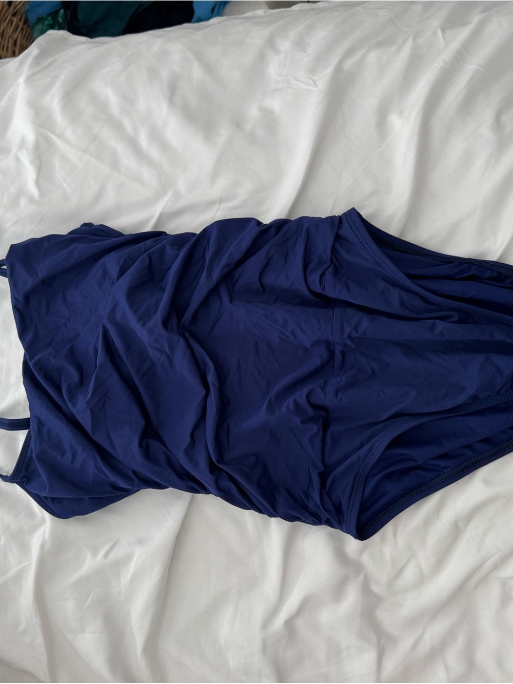 La Blanca Navy Blue One-Piece Swimsuit
